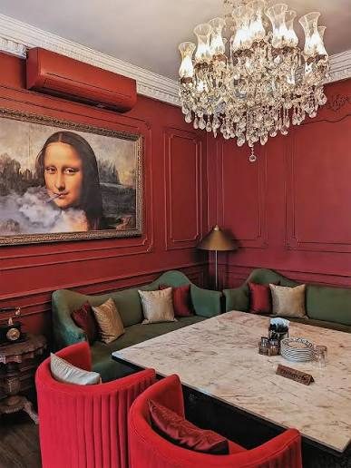 The Swinton House, Jaipur — The Mona Lisa wall