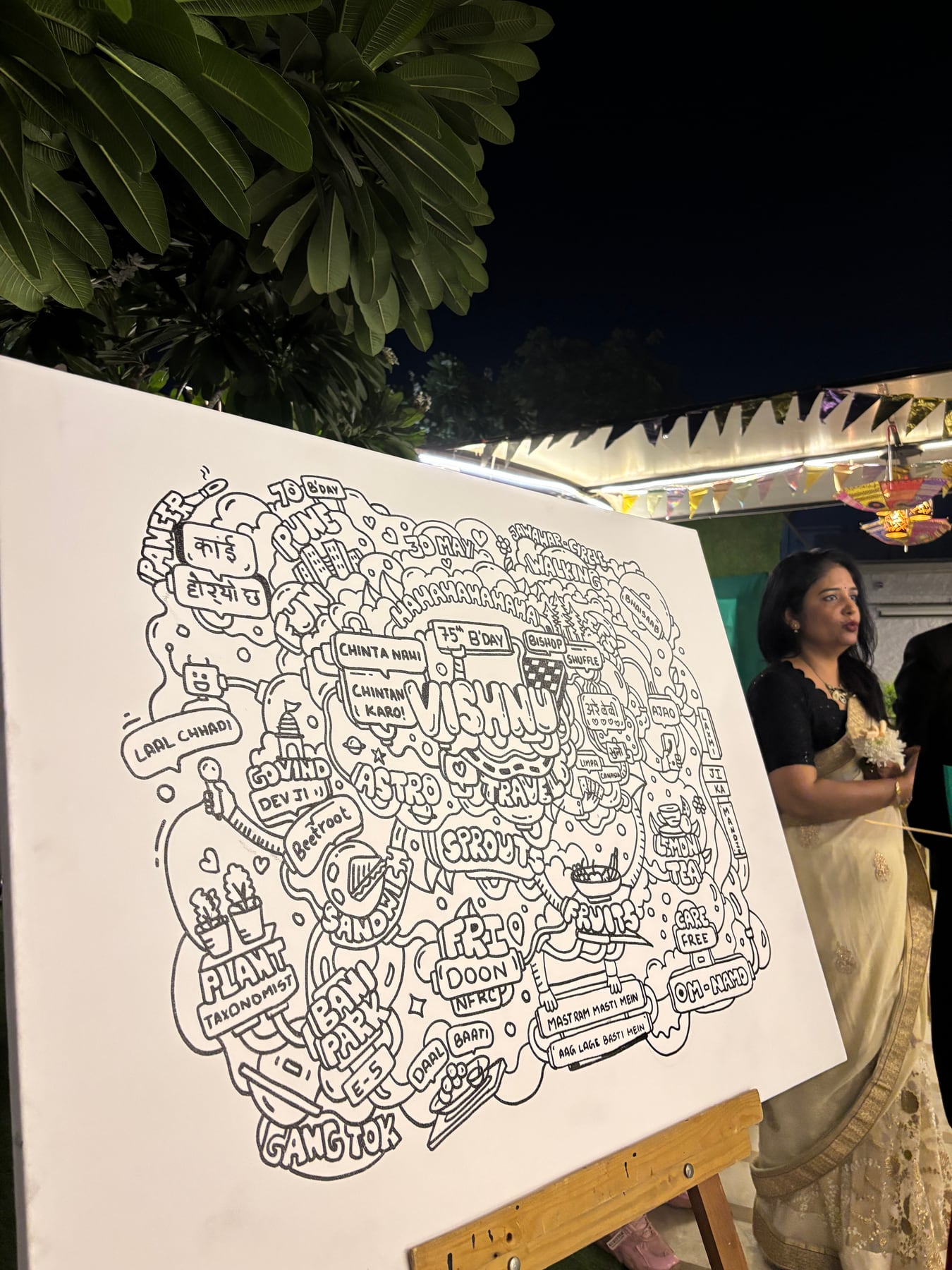 Birthday live doodle